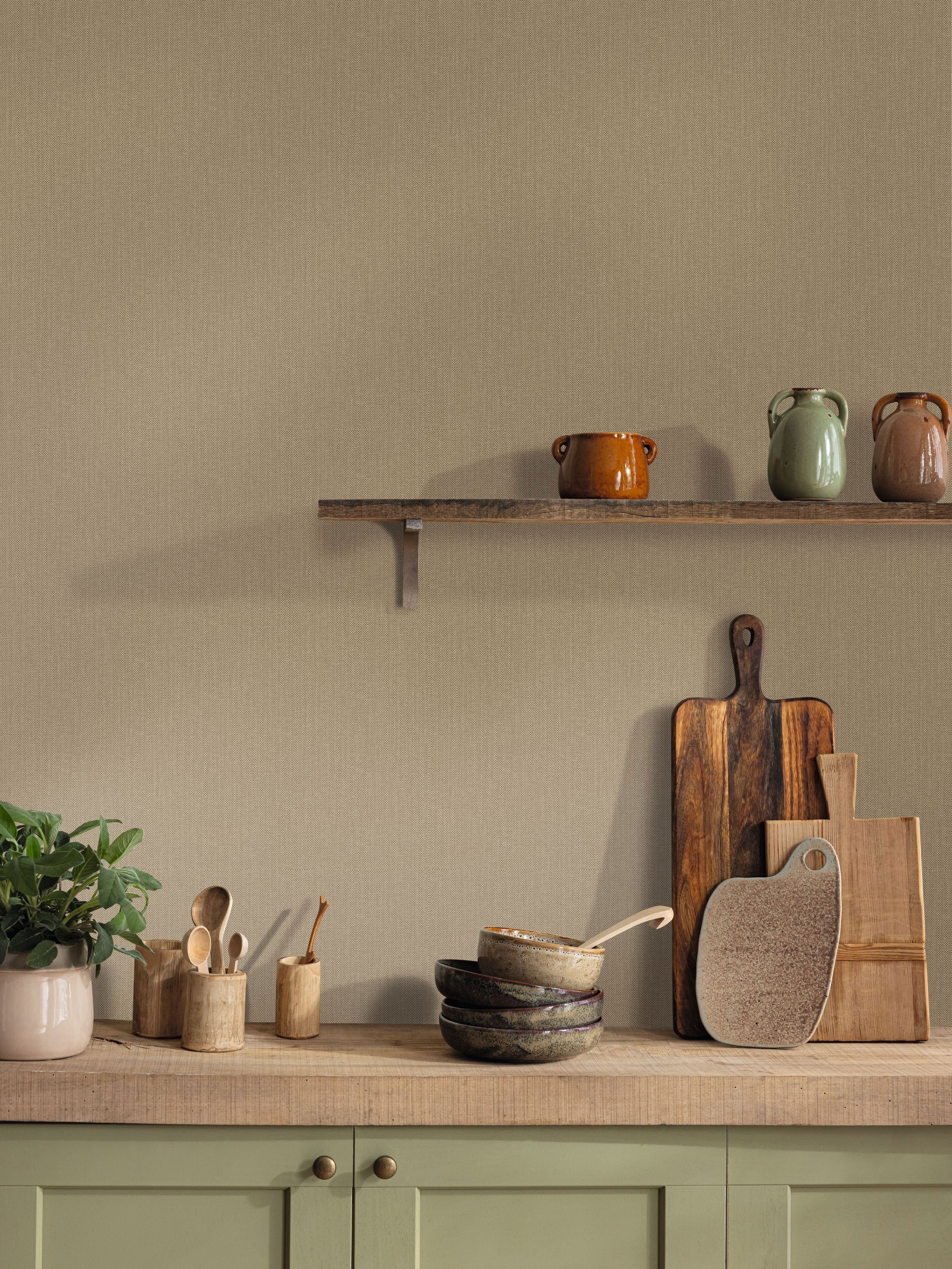 101561856 Uni Mat Biscuit Wallpaper by Caselio