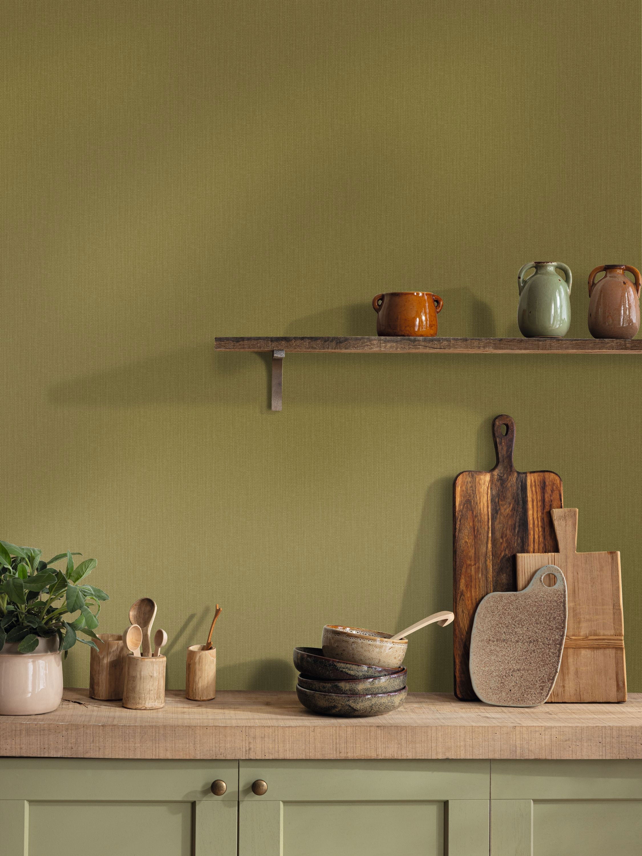 101567507 Uni Mat Vert Matcha Wallpaper by Caselio