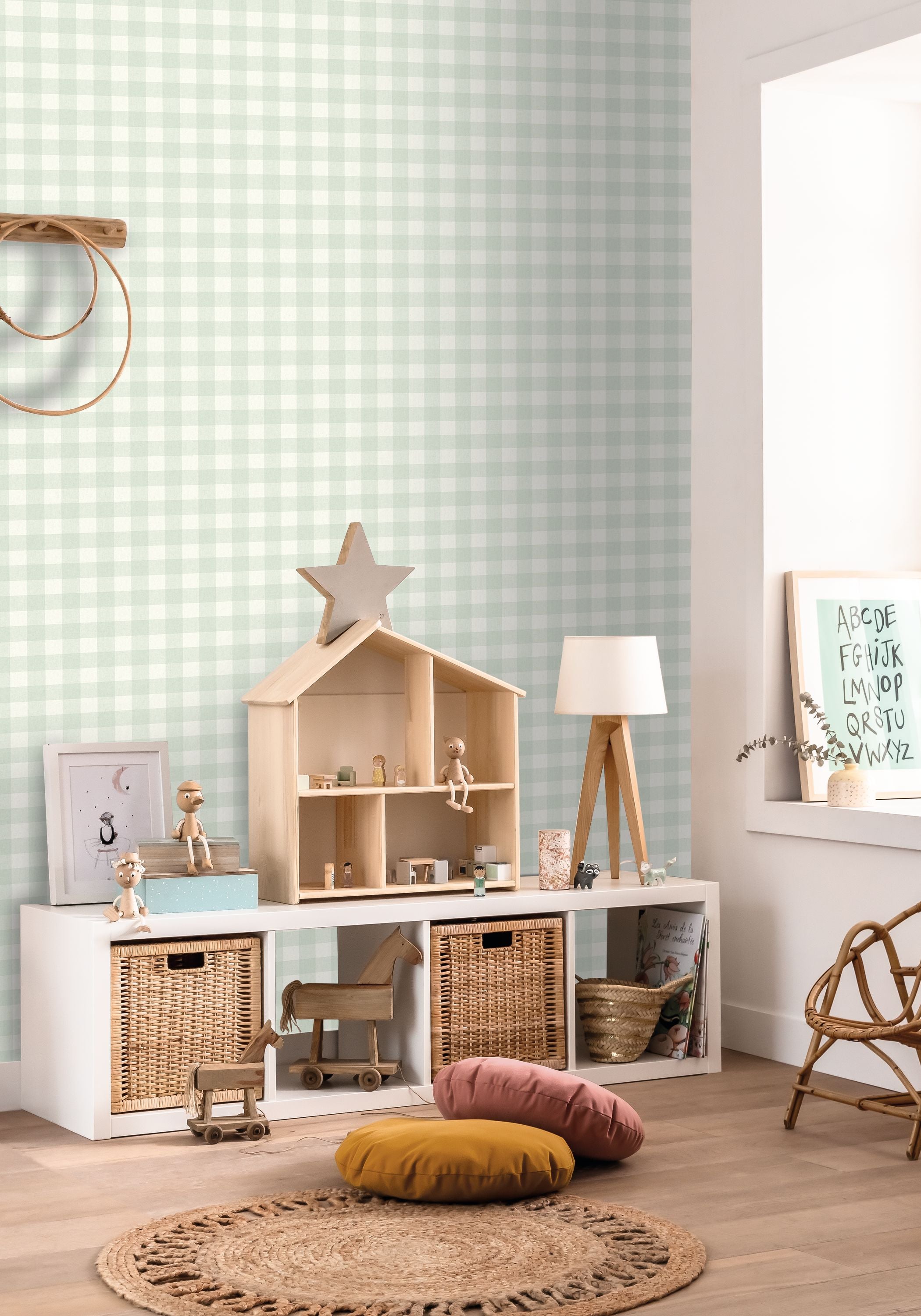 Victoria Vert D'Eau Happy Kids Club Wallpaper by Caselio