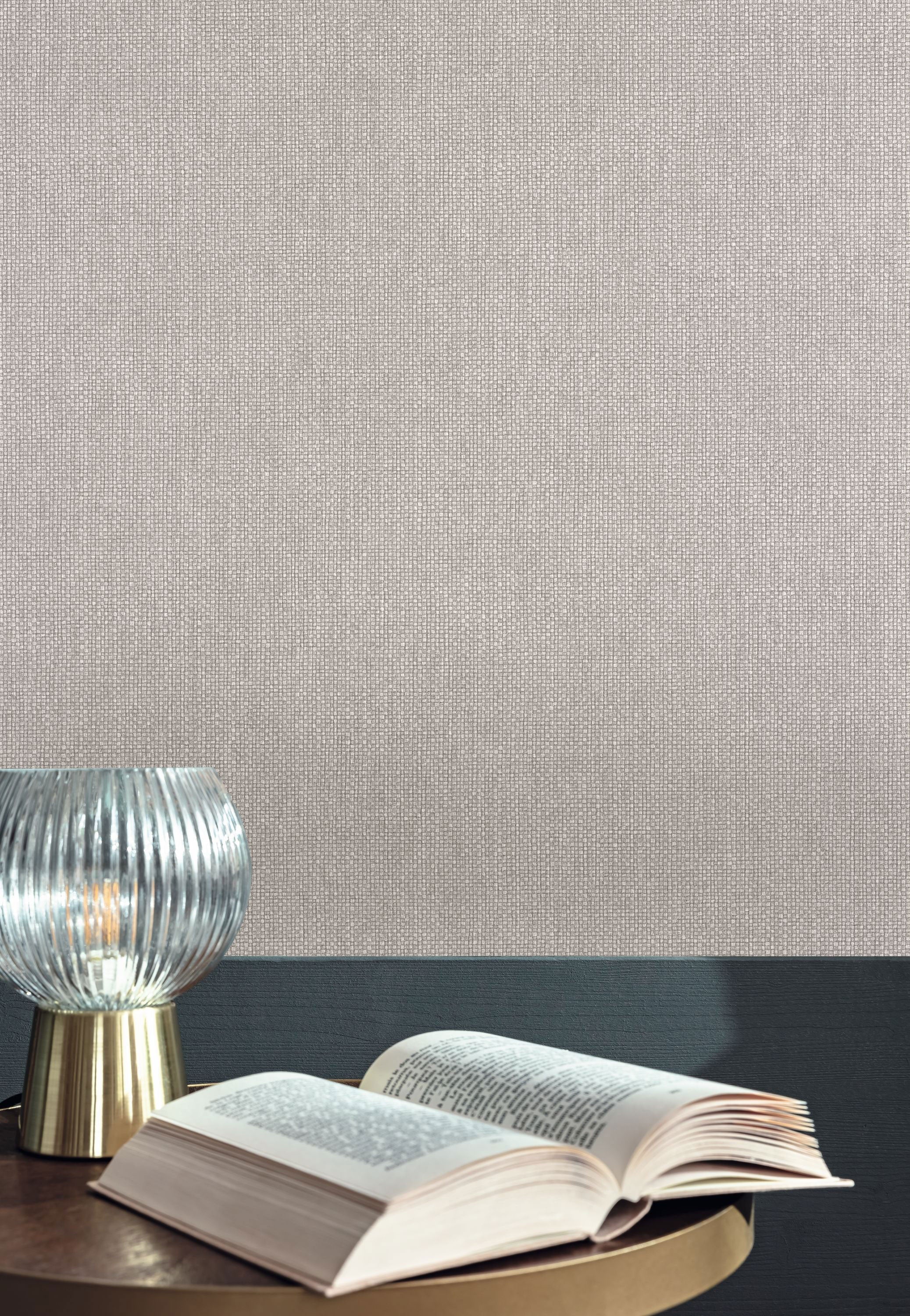 104999609 Uni Mat Gris Cendre Damier Wallpaper by Caselio