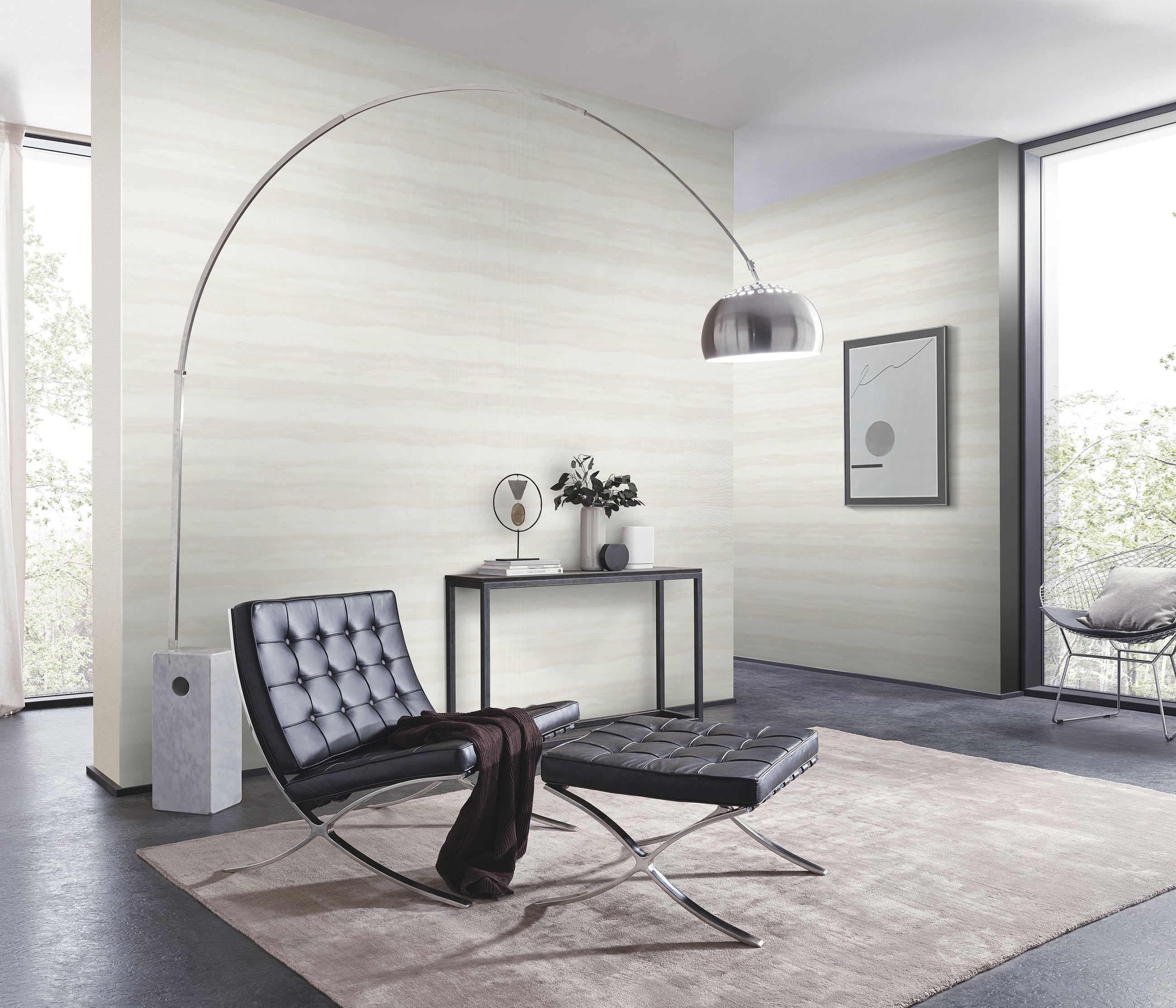 10515-02 Aurora Stripe Beige Wallpaper by Erismann