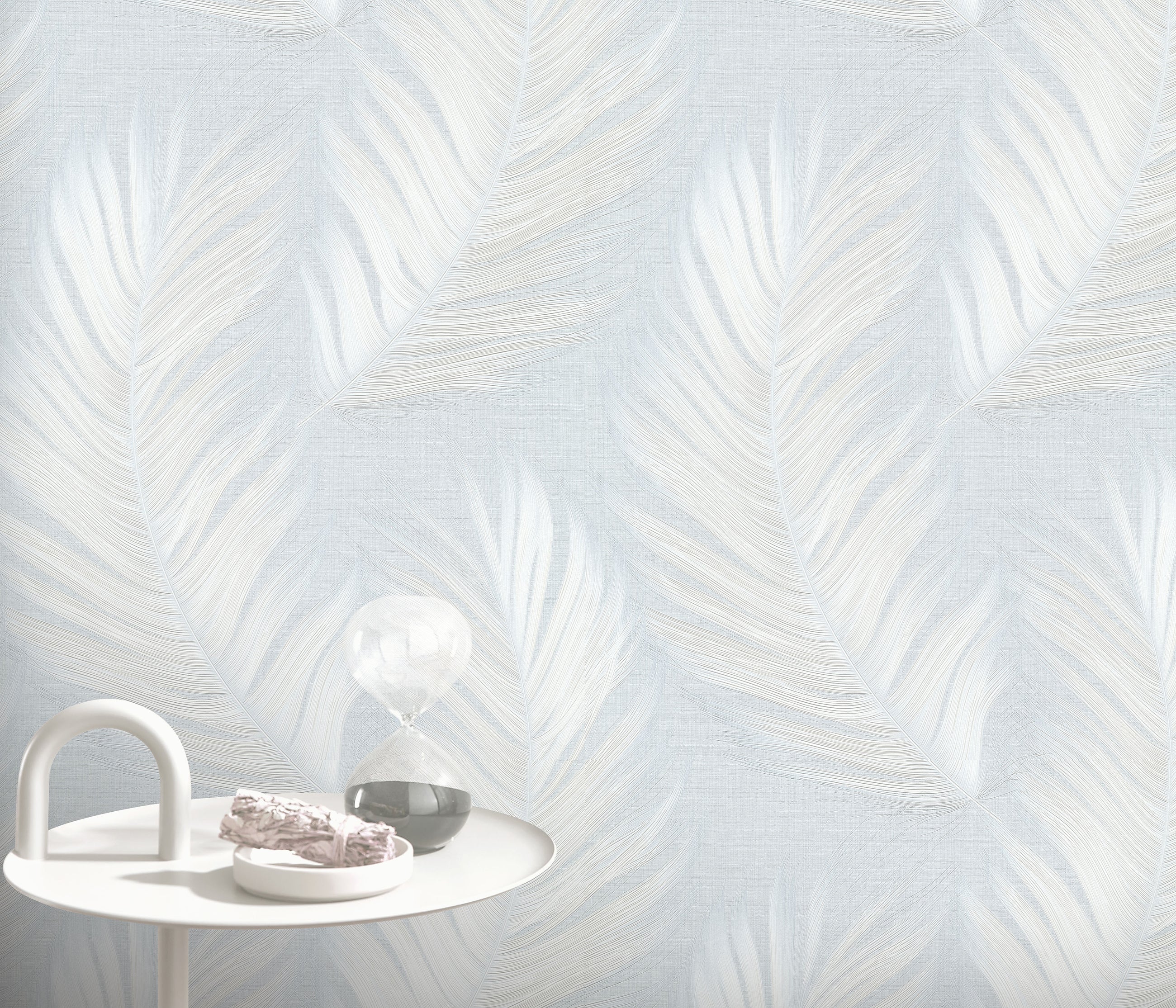 10516-43 Aurora Feather Light Blue Wallpaper by Erismann