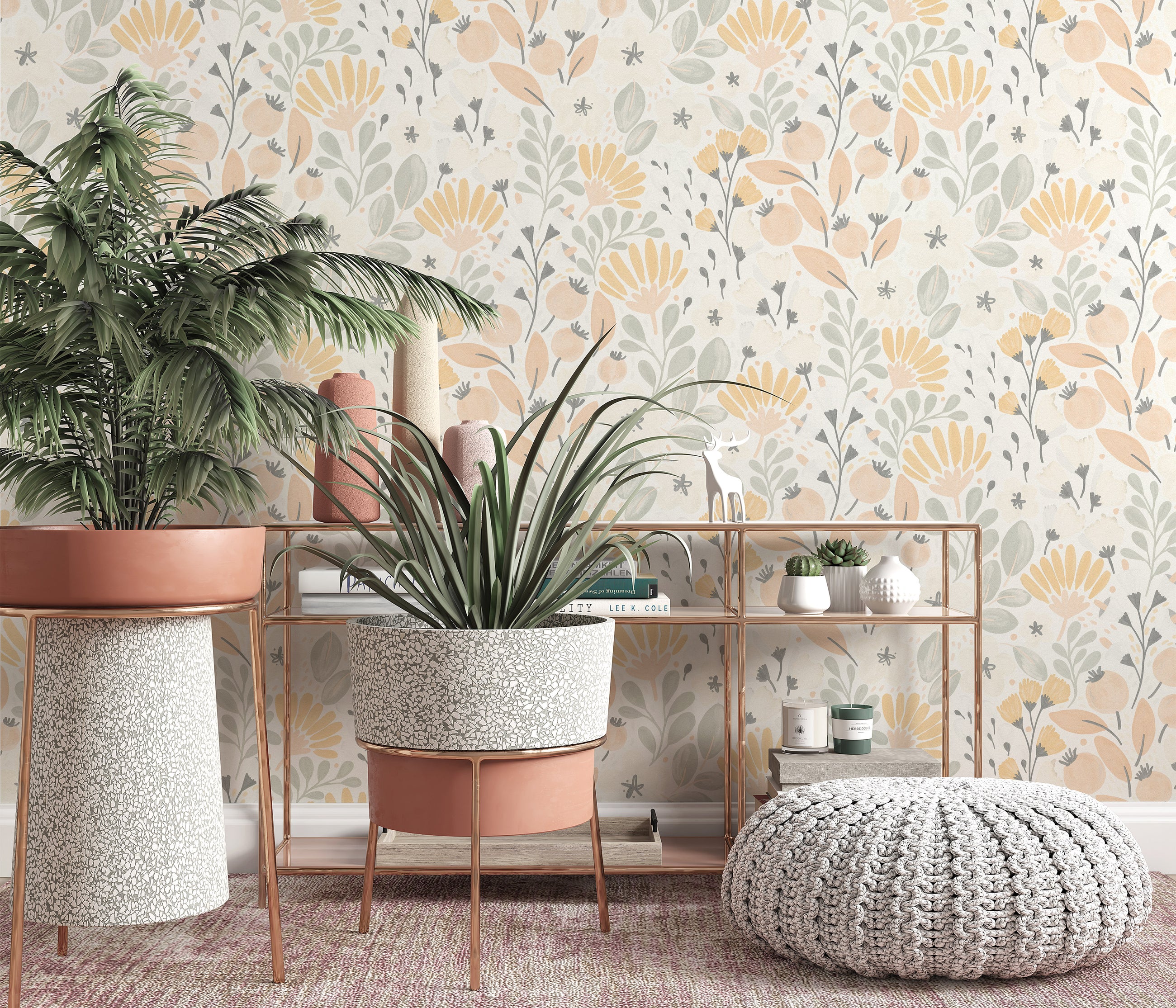 10518-05 La Terrasse Jardin Poetique Wallpaper by Erismann