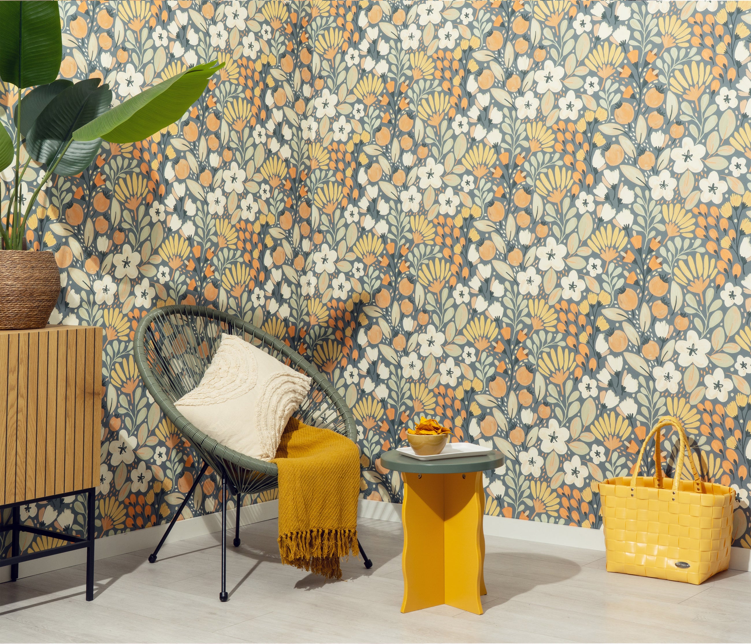 10518-08 La Terrasse Jardin Poetique Wallpaper by Erismann
