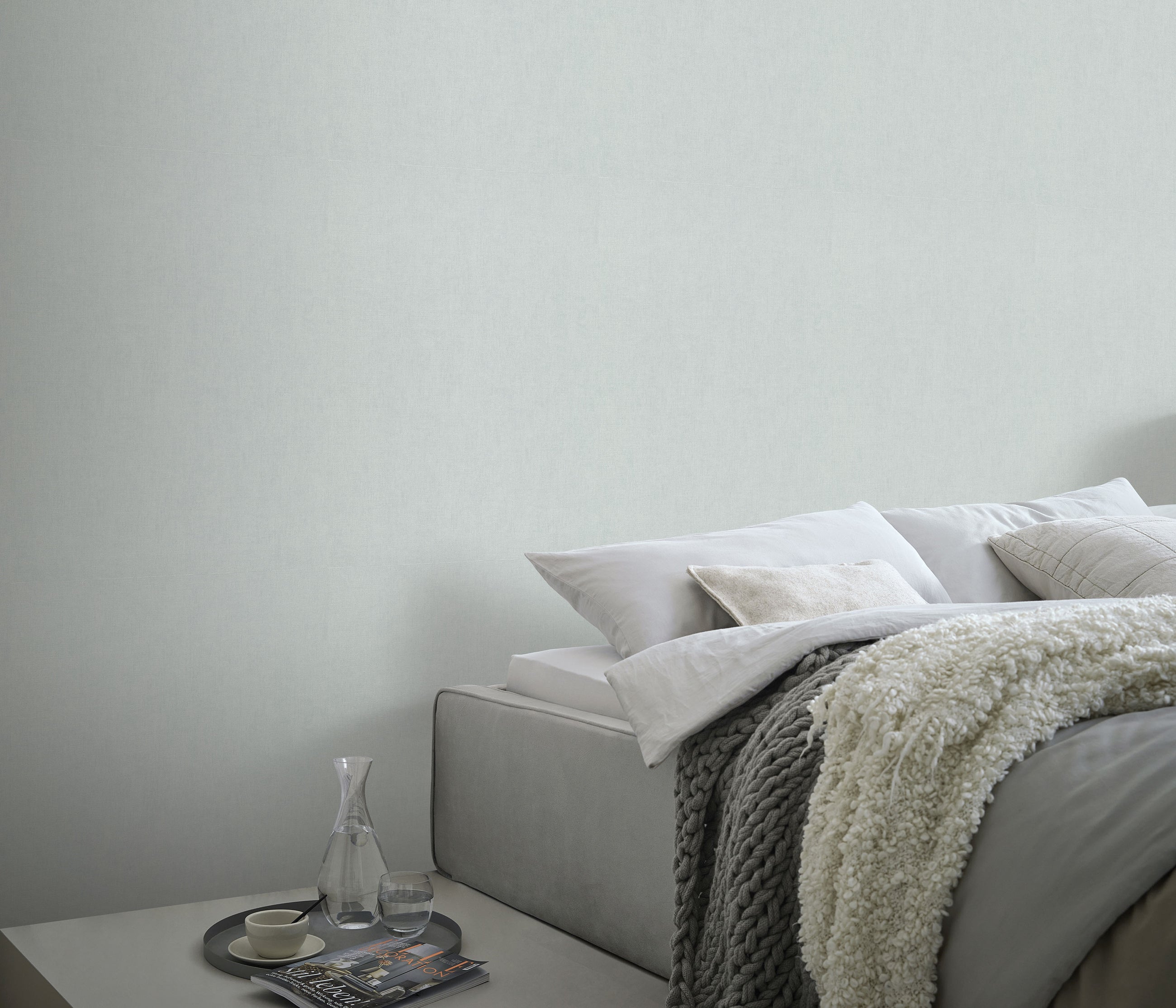 10539-43 Aurora Plain Light Blue Wallpaper by Erismann