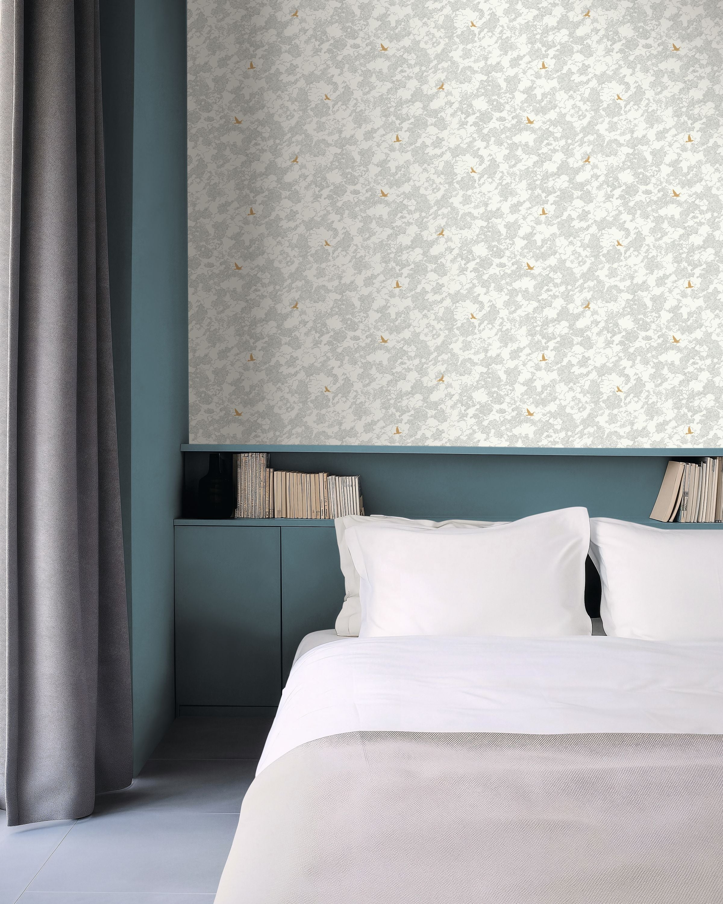 107090961 Golden Flight Noir Wallpaper by Caselio