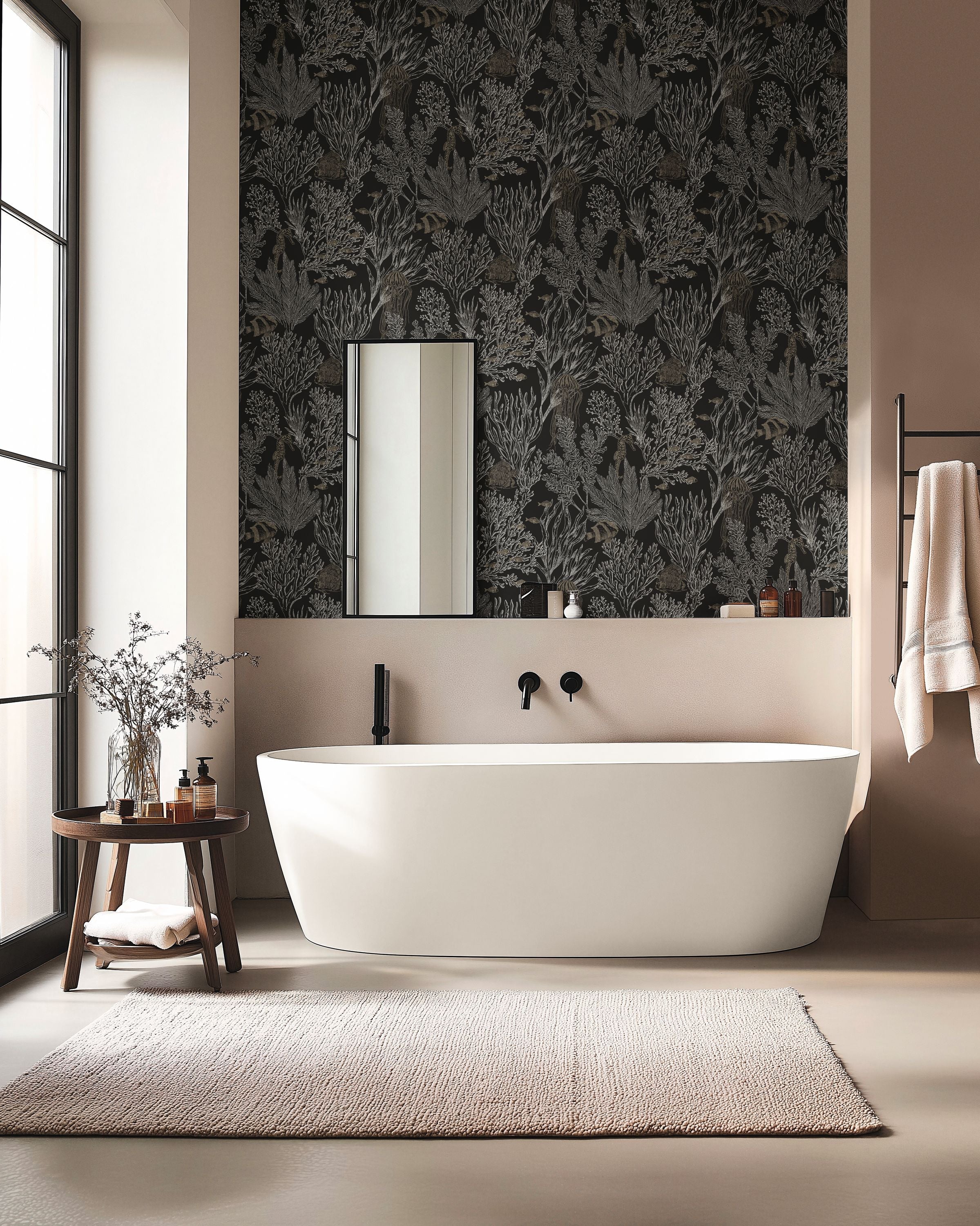 107199948 Deep Abyss Noir Or Wallpaper by Caselio