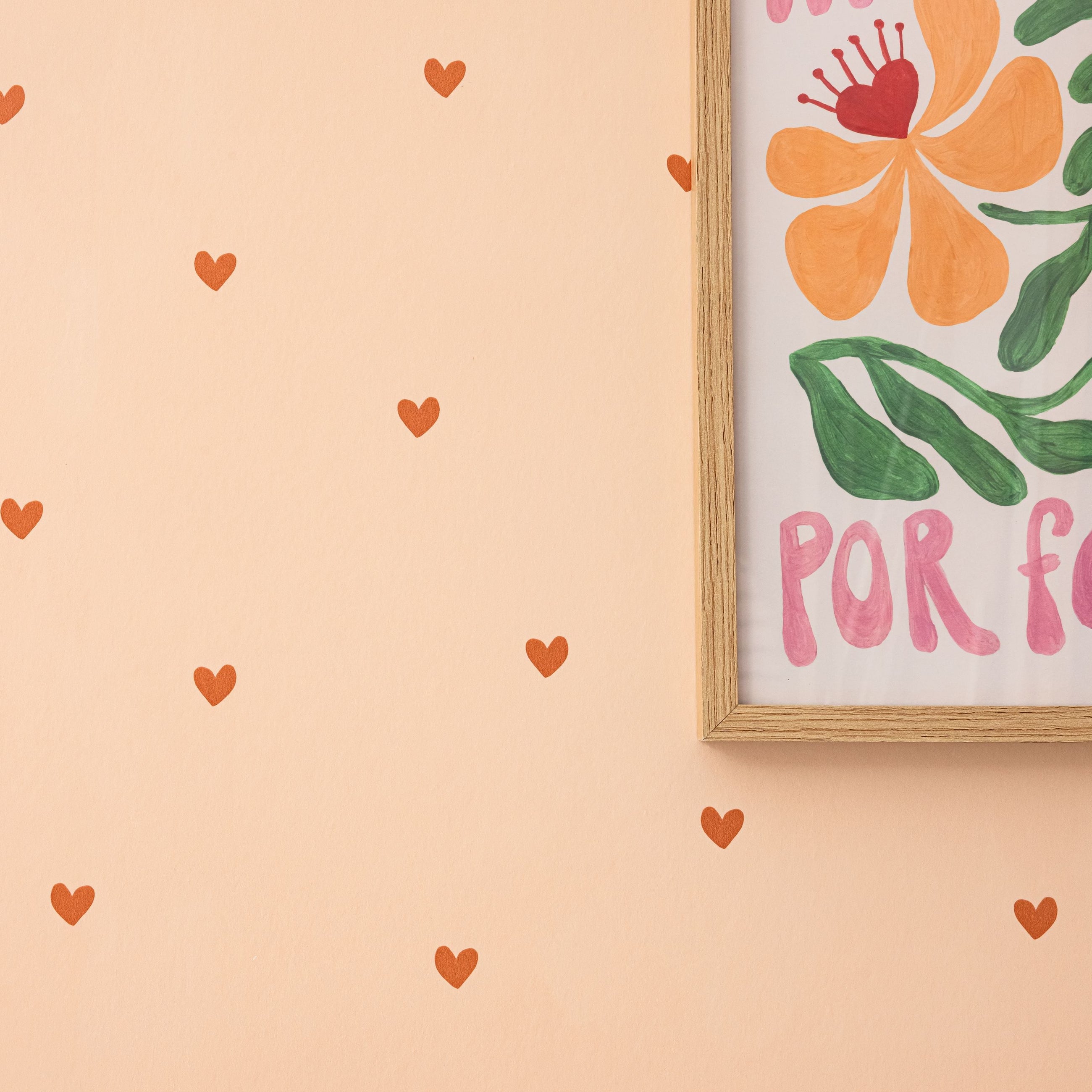 Sweet Hearts Rouge Rose Happy Kids Club Wallpaper by Caselio
