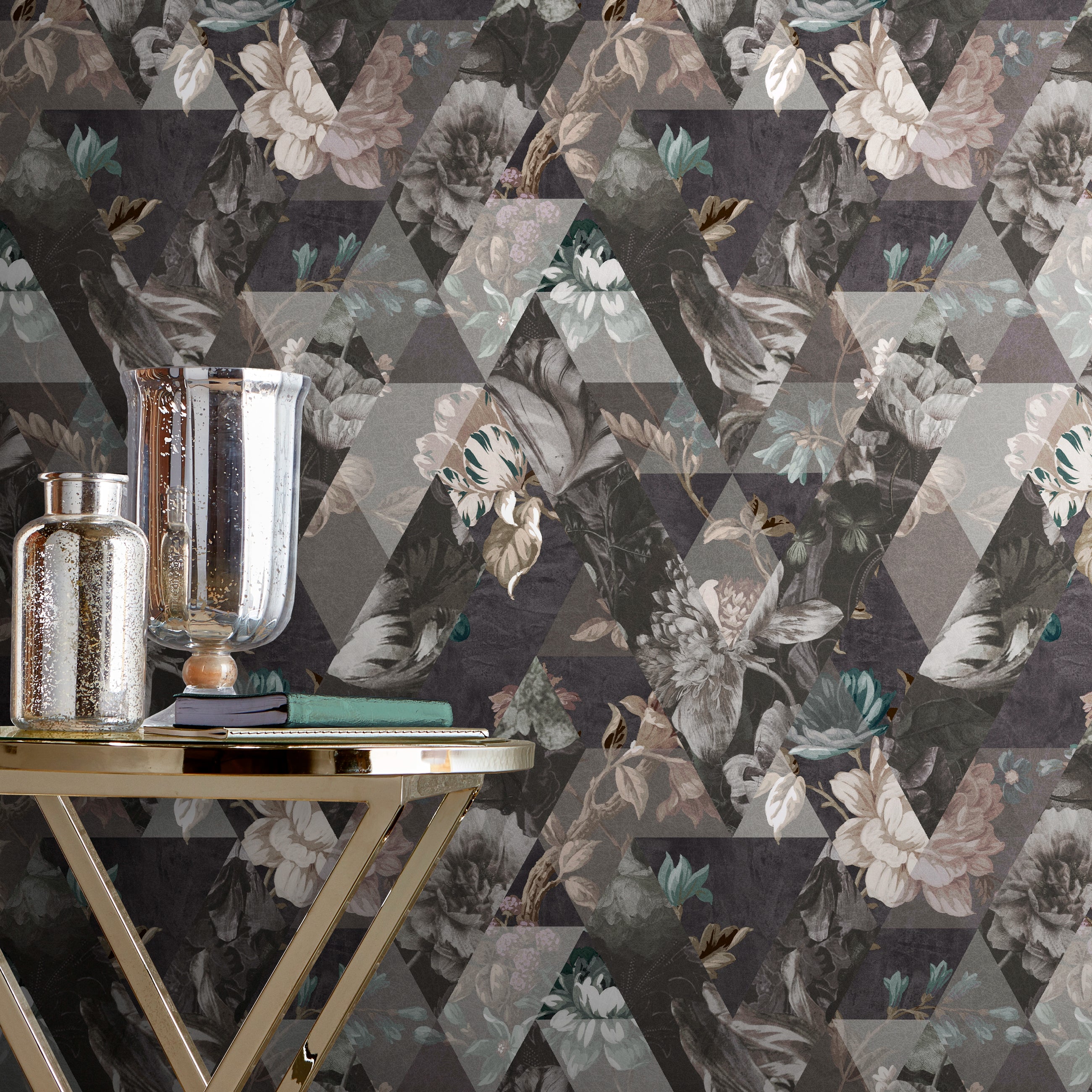112278 Timepiece Moonstone Curiosity Wallpaper by Graham and Brown