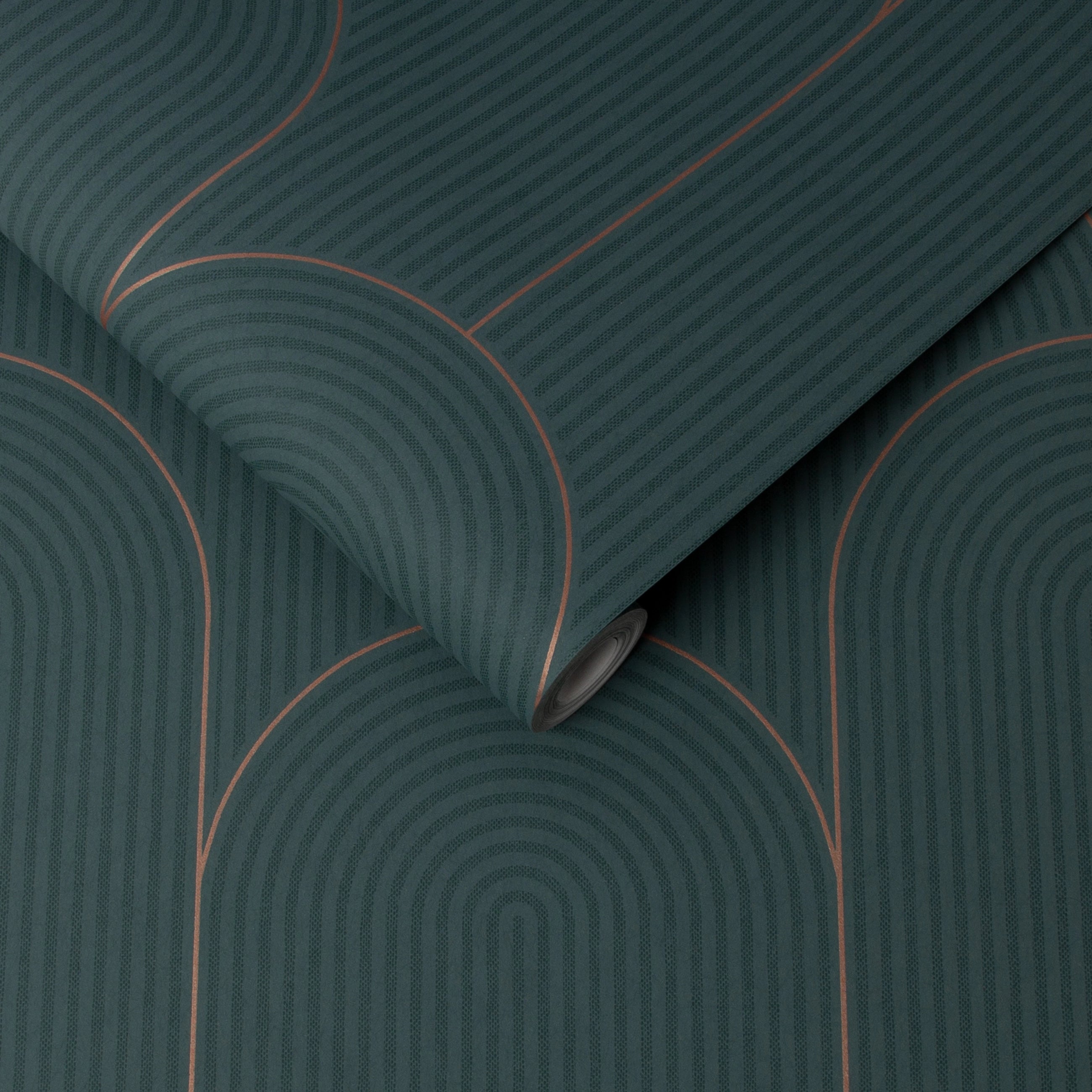 Lancet Green and Gold Wallpaper by Graham and Brown
