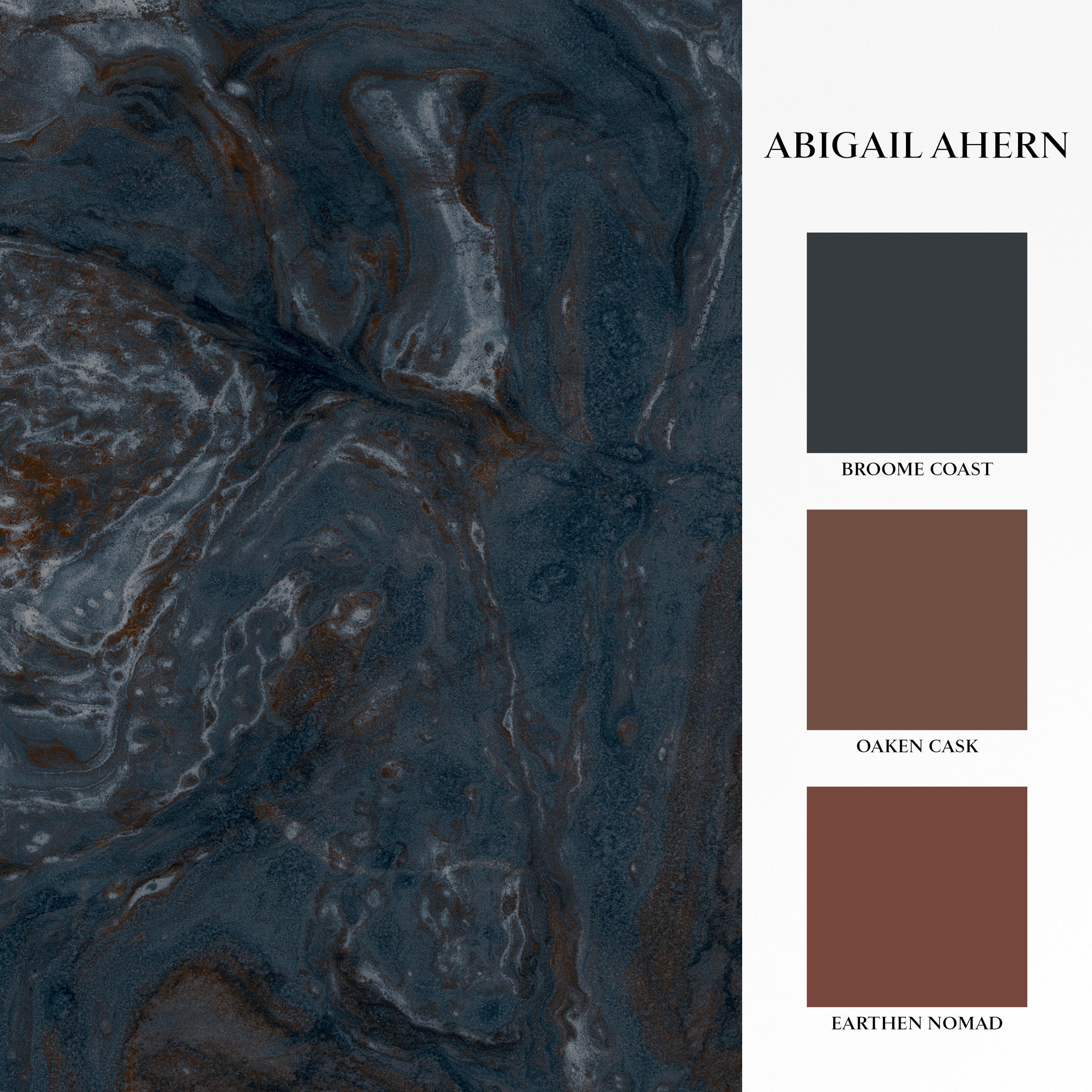 140673 Ethereal Marble Sapphire mural by Abigail Ahern