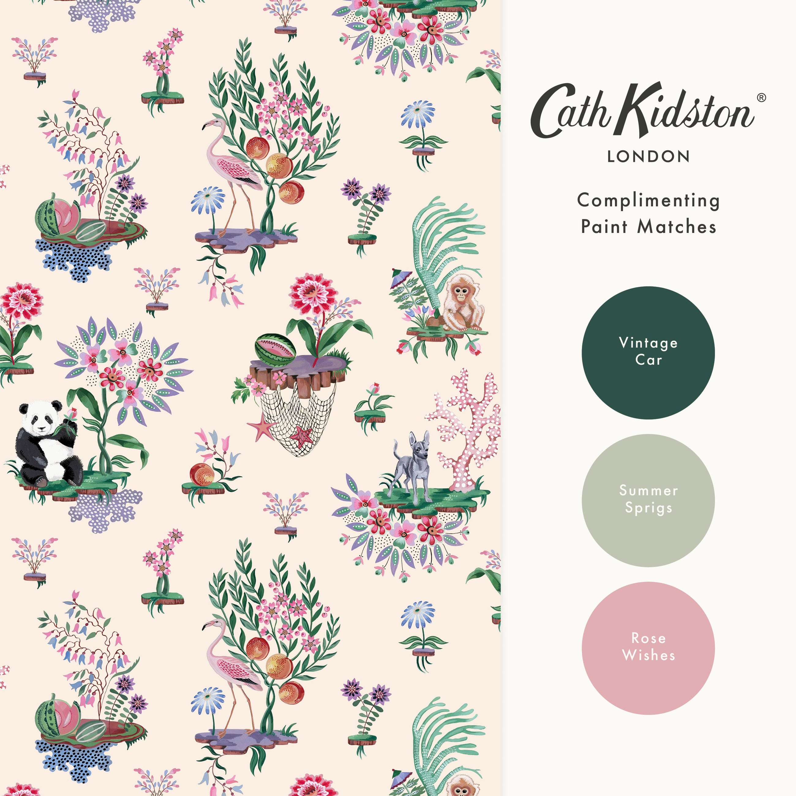 145331 Chihuahua Island Cream Cream Wallpaper by Cath Kidston