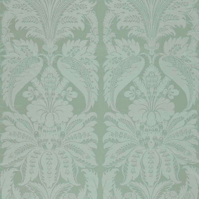 Clandon Damask Suffolk Damasks and Stripes Eau de Nil Fabric by Zoffany