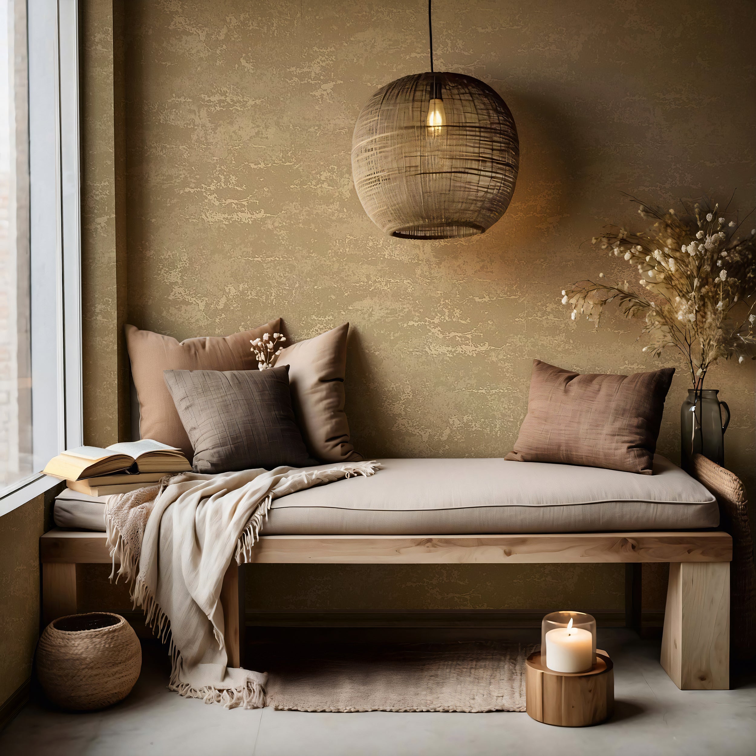 34640 Wallpaper 006 Brown Wallpaper by Galerie