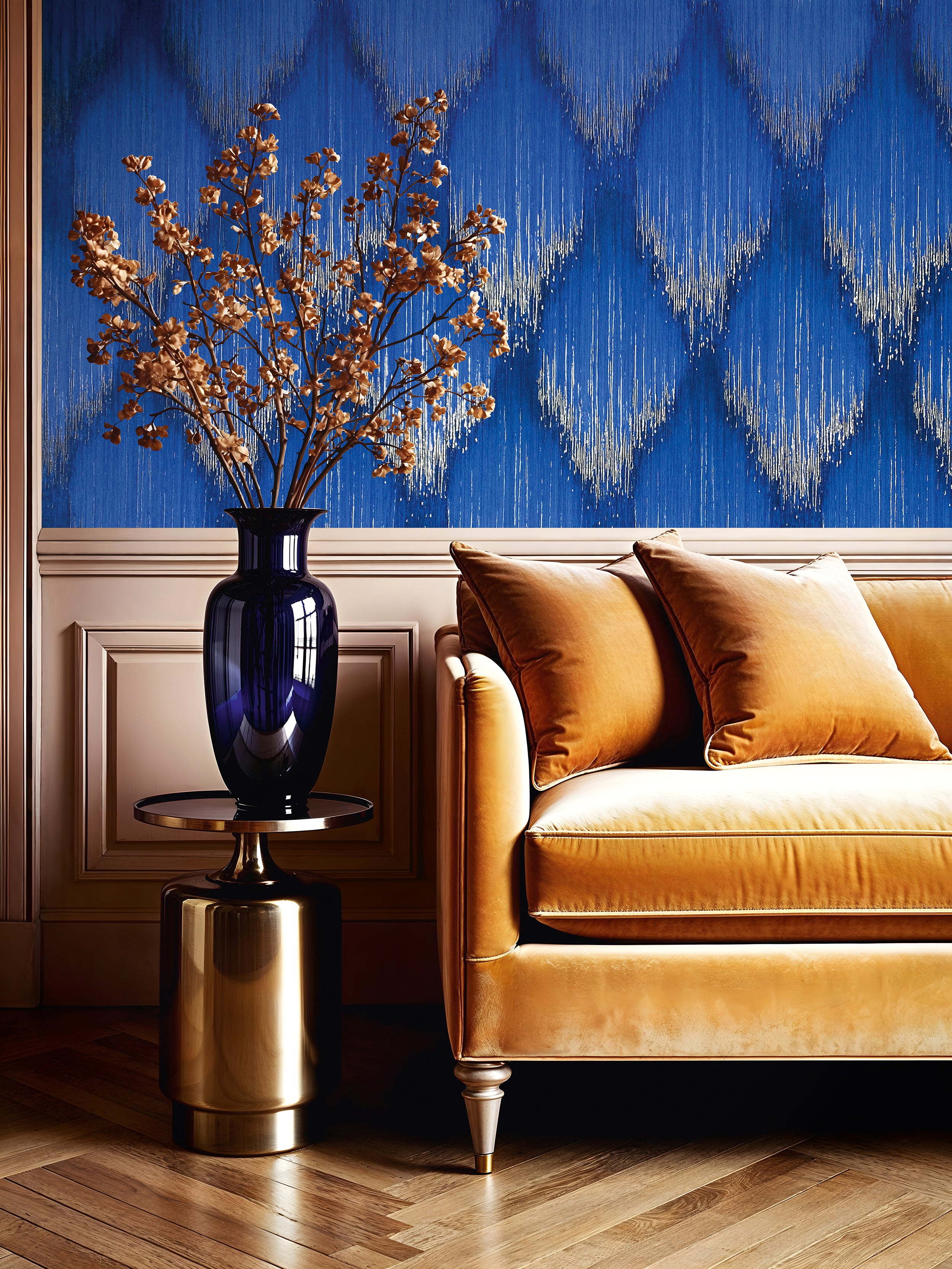 35808 Stripes Blue Wallpaper by Galerie