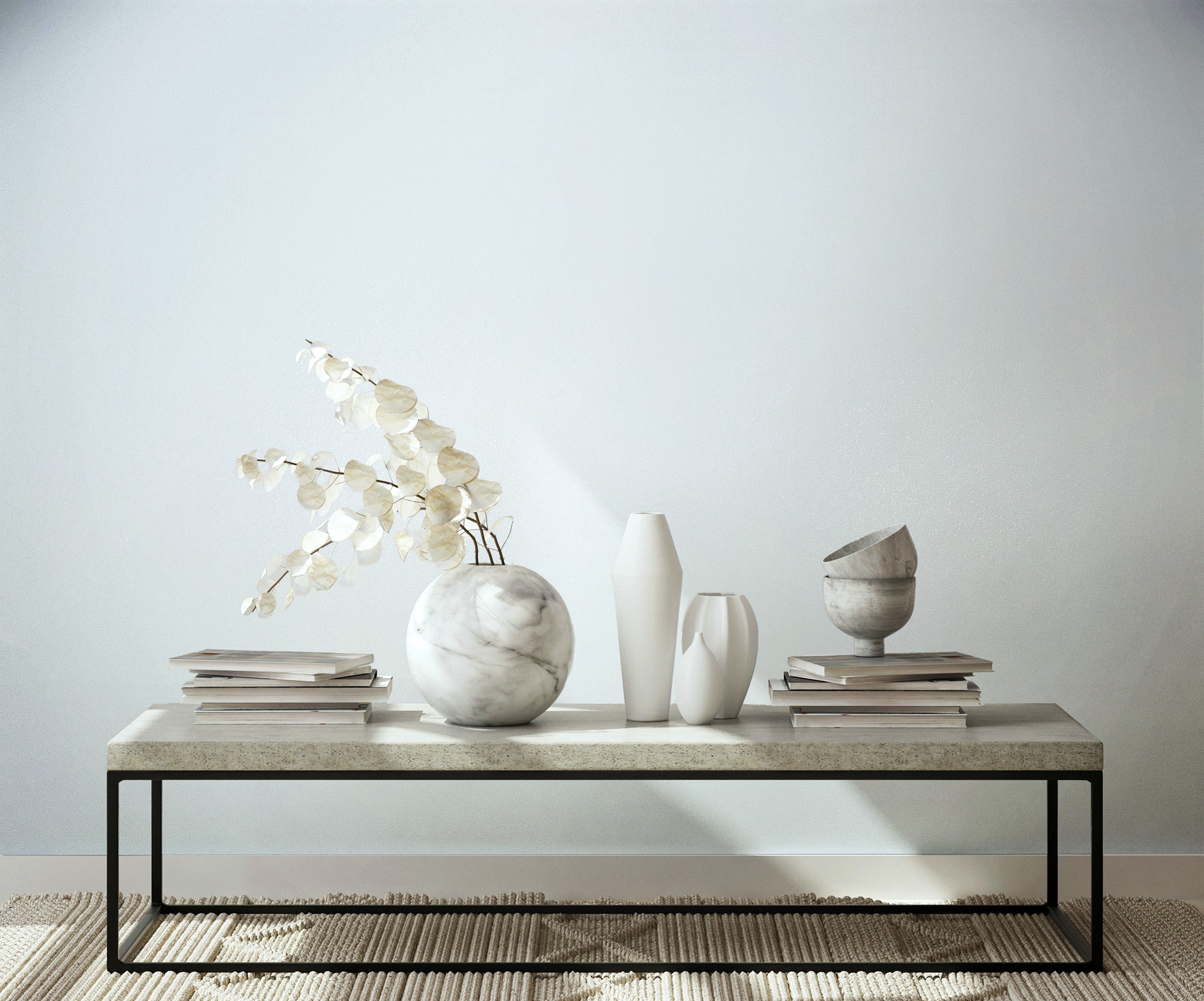 35828 Uni Blue Wallpaper by Galerie