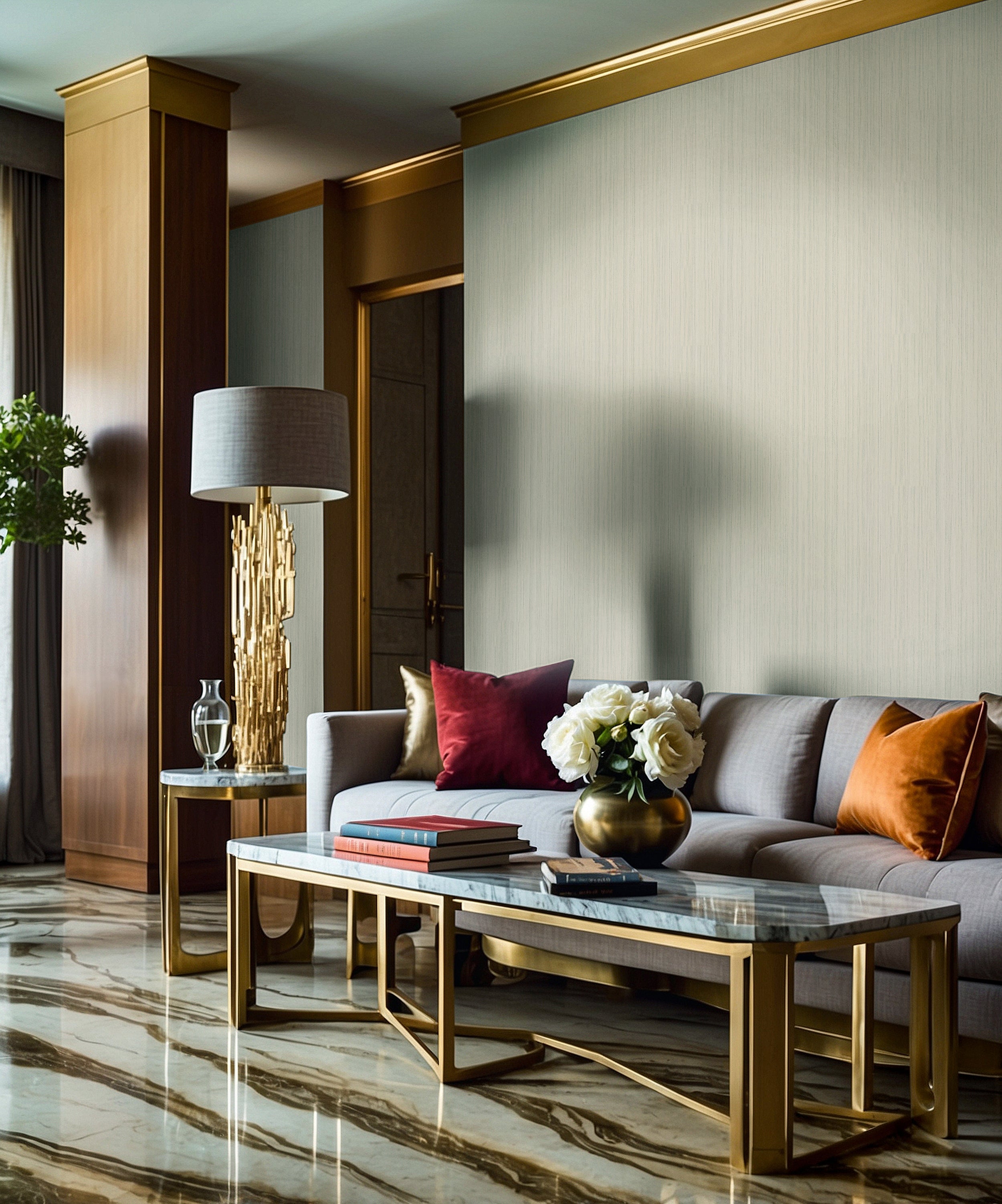 35836 Stripes Green Wallpaper by Galerie