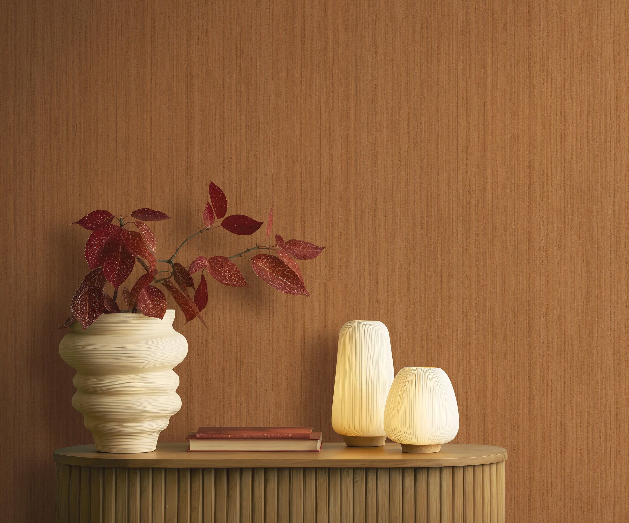 35837 Stripes Bronze Brown Wallpaper by Galerie