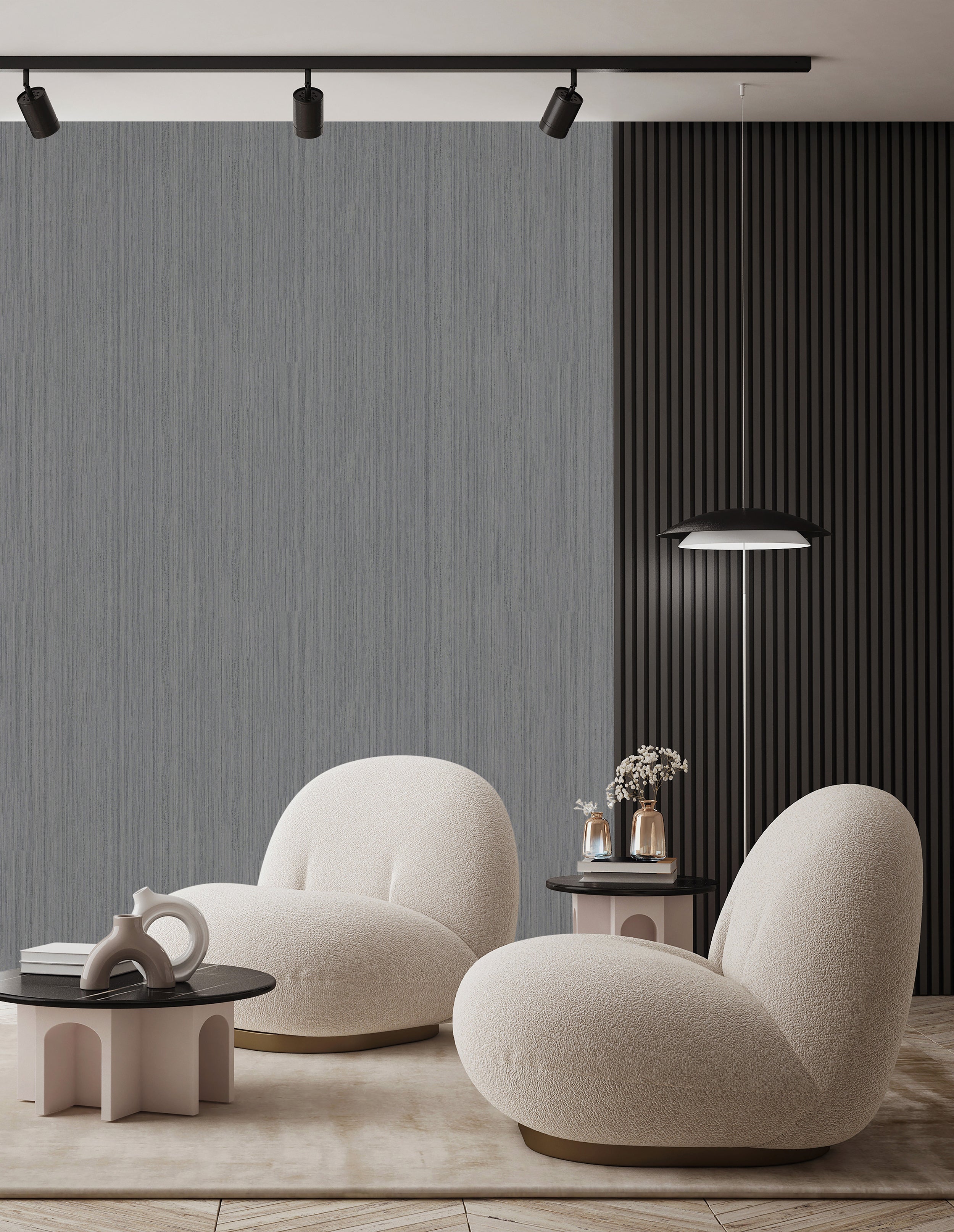 35839 Stripes Silver Grey Wallpaper by Galerie