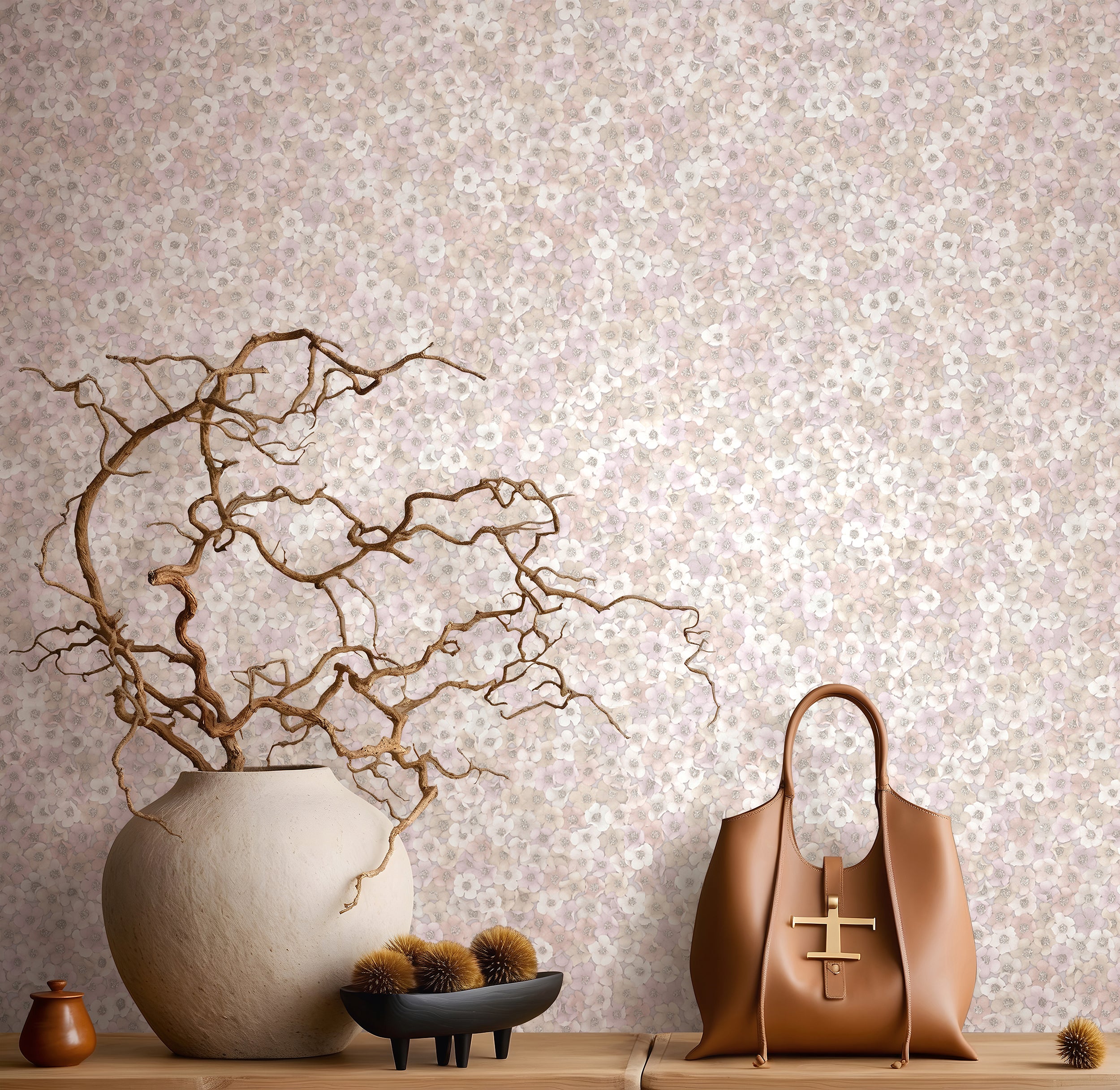 35842 Floral Pink Wallpaper by Galerie