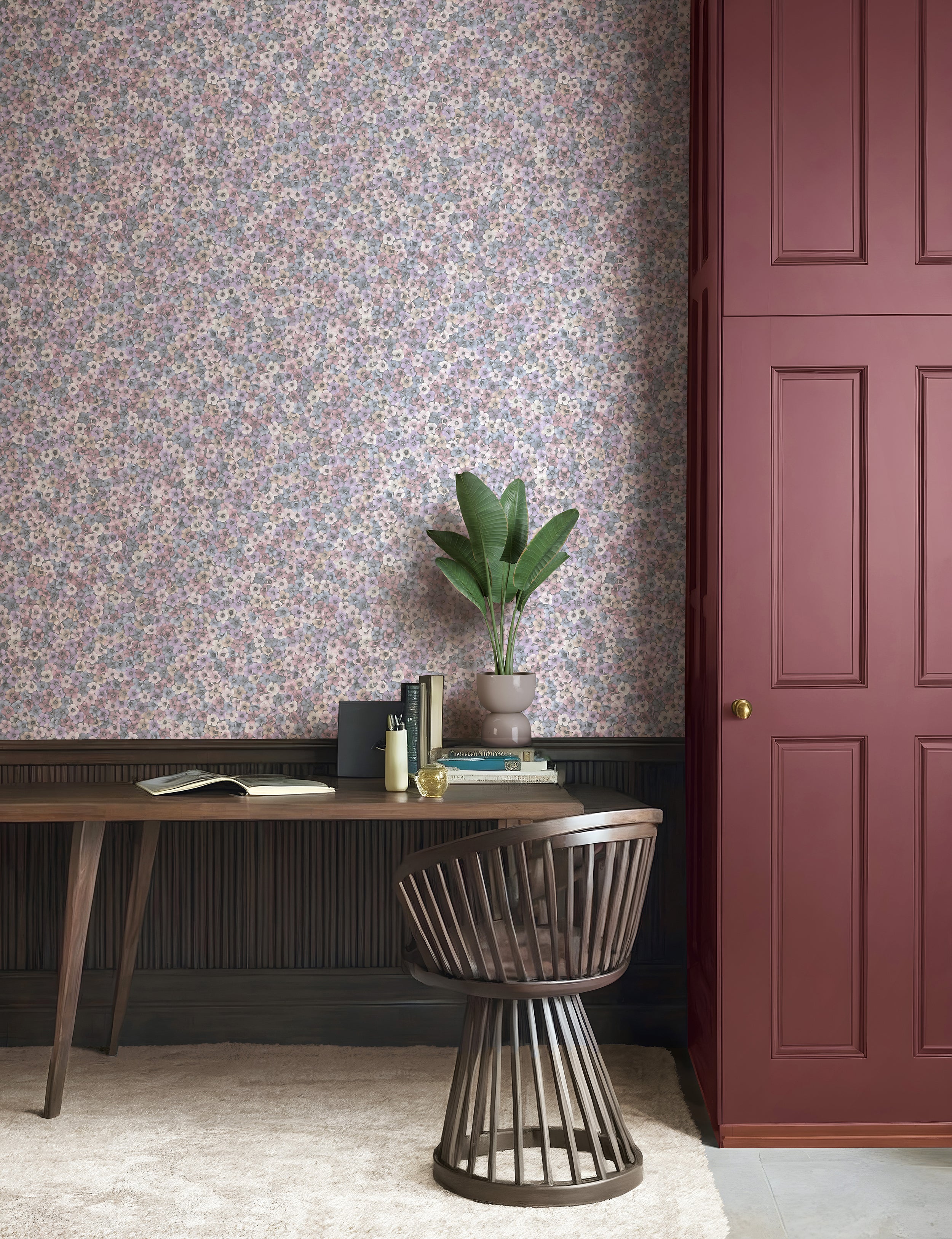 35844 Floral Pink Wallpaper by Galerie