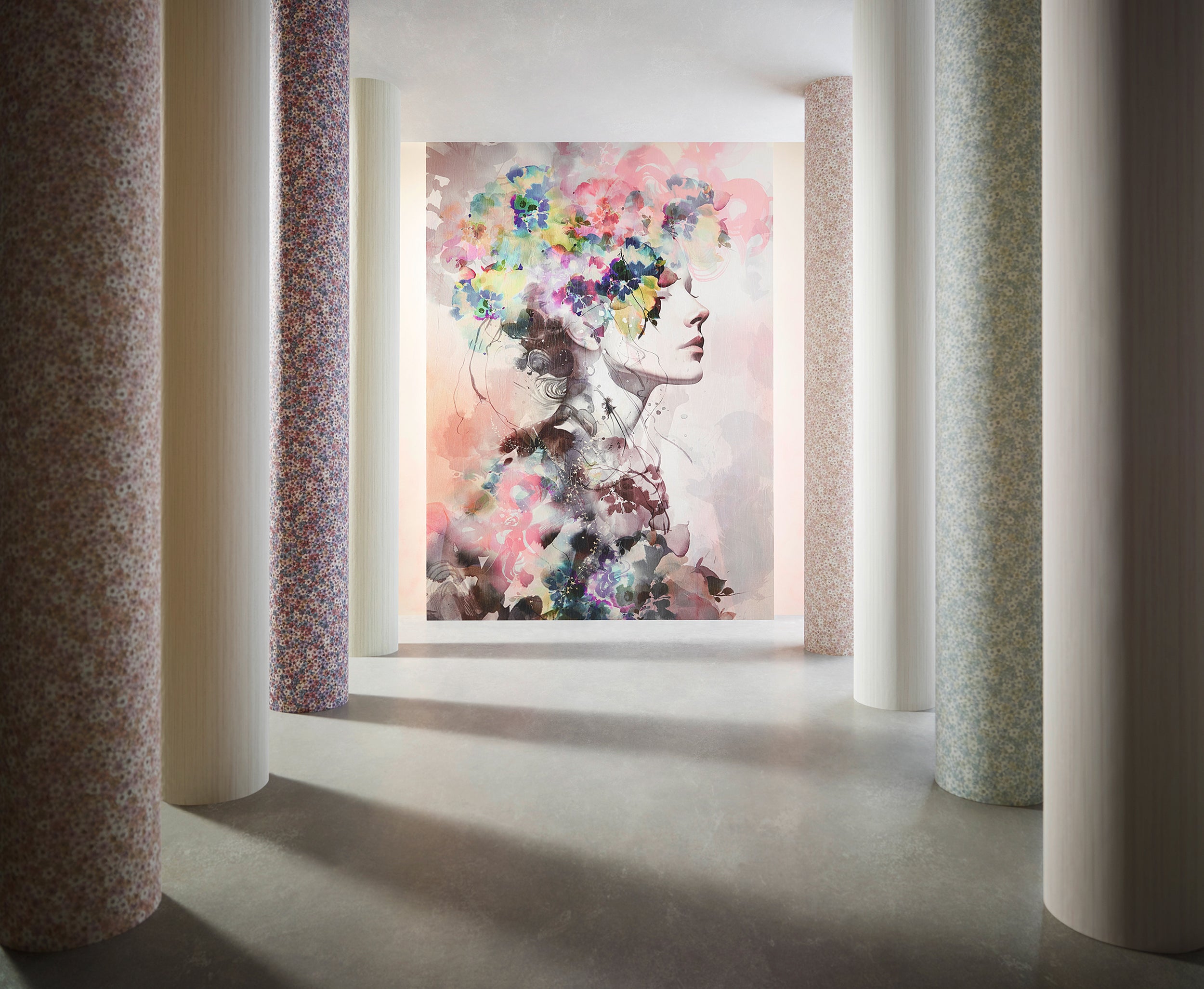 35897 Fashion Icon Beauty Mural Multi-coloured Wallpaper by Galerie