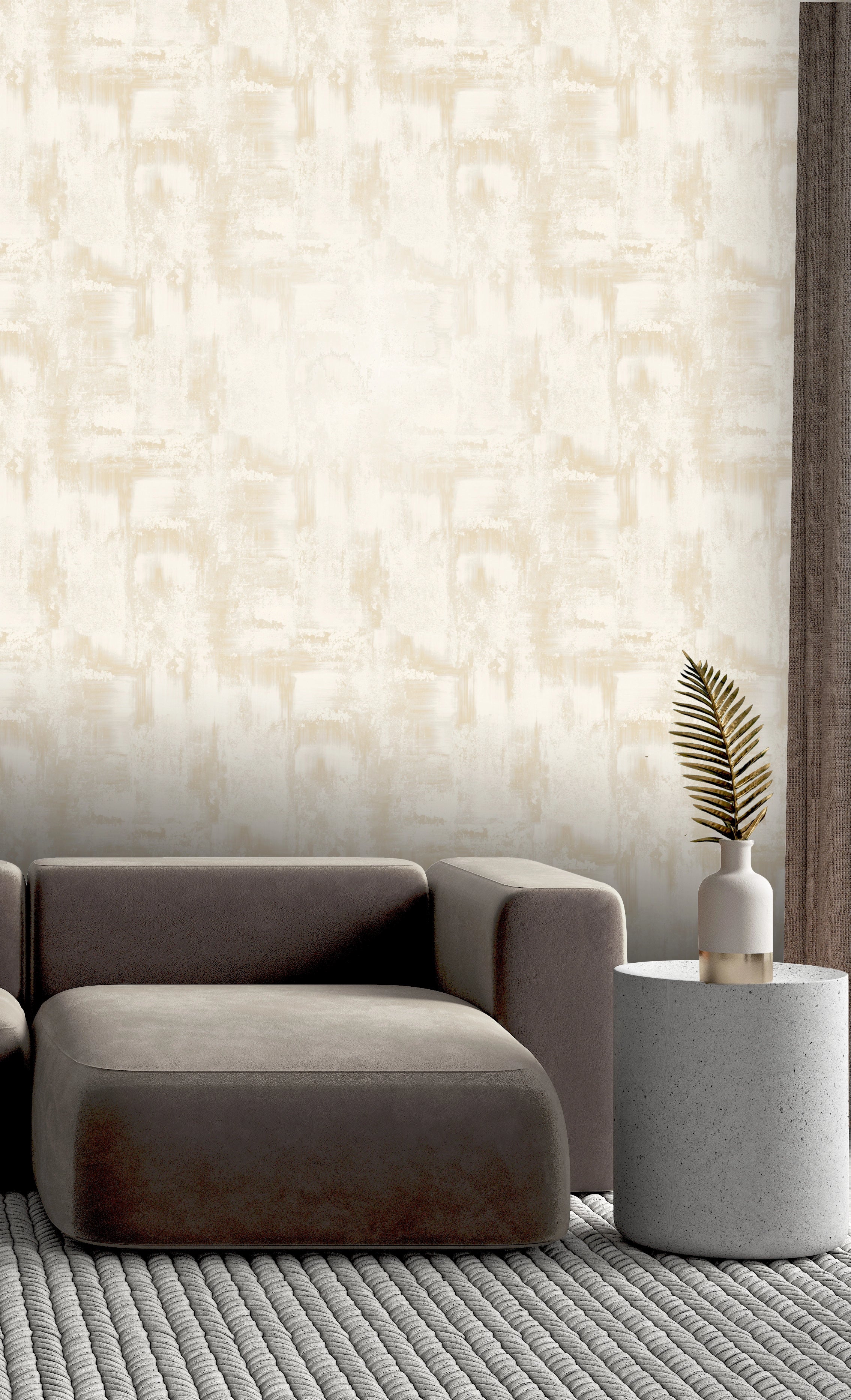 538533 Solara Oatmeal Verona Wallpaper by Rasch
