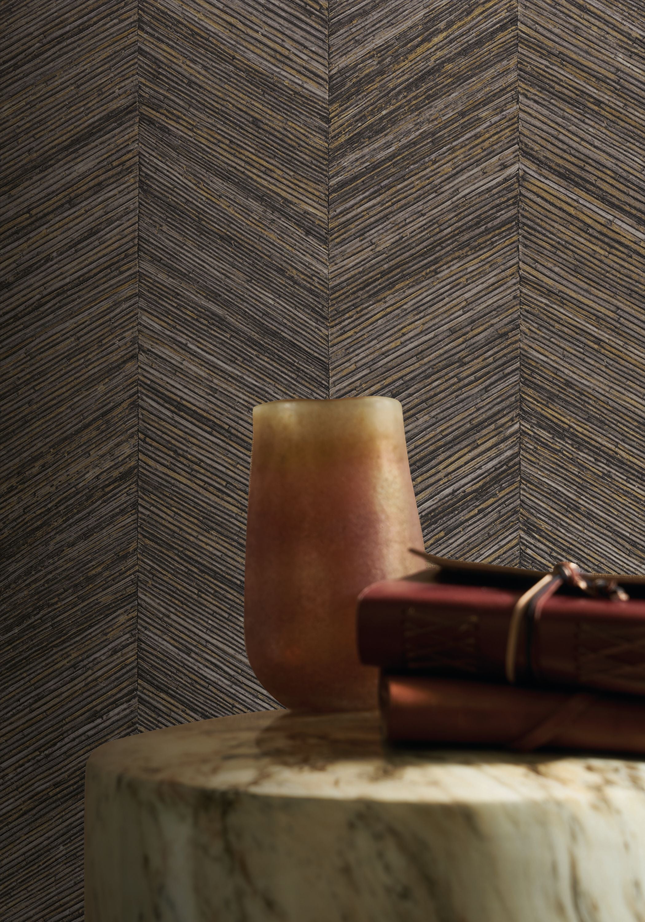 75371120 Ocotea Ebene Wallpaper by Casamance