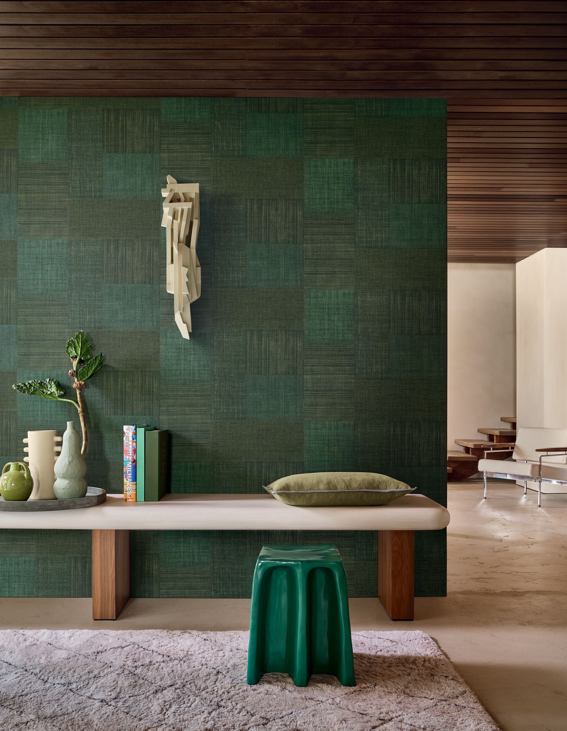 76321630 Mestizo Vert Forêt Wallpaper by Casamance
