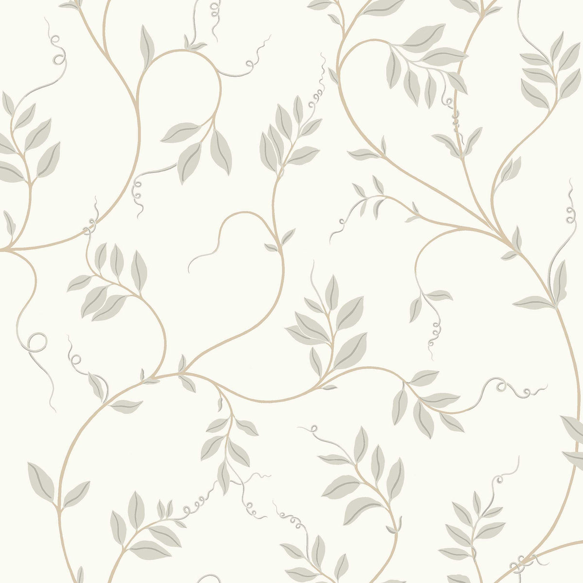 Klockranka Beige Herrgård Wallpaper by Boråstapeter