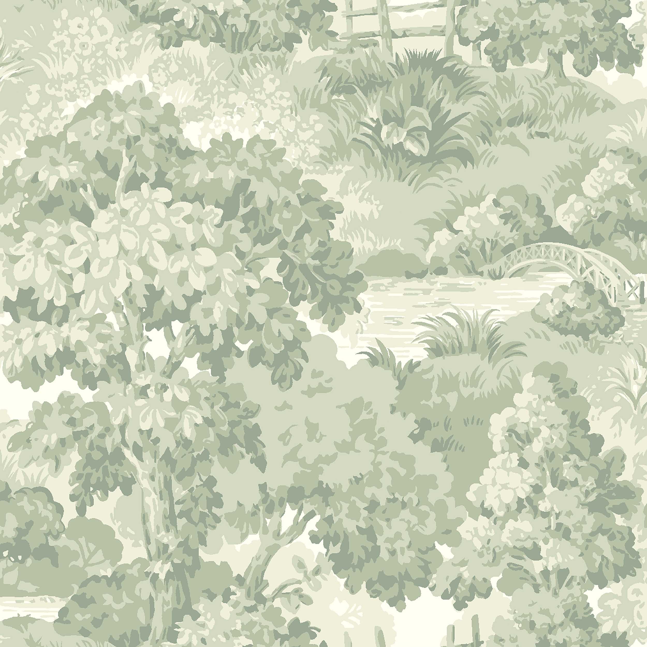 Alnarp Green Herrgård Wallpaper by Boråstapeter