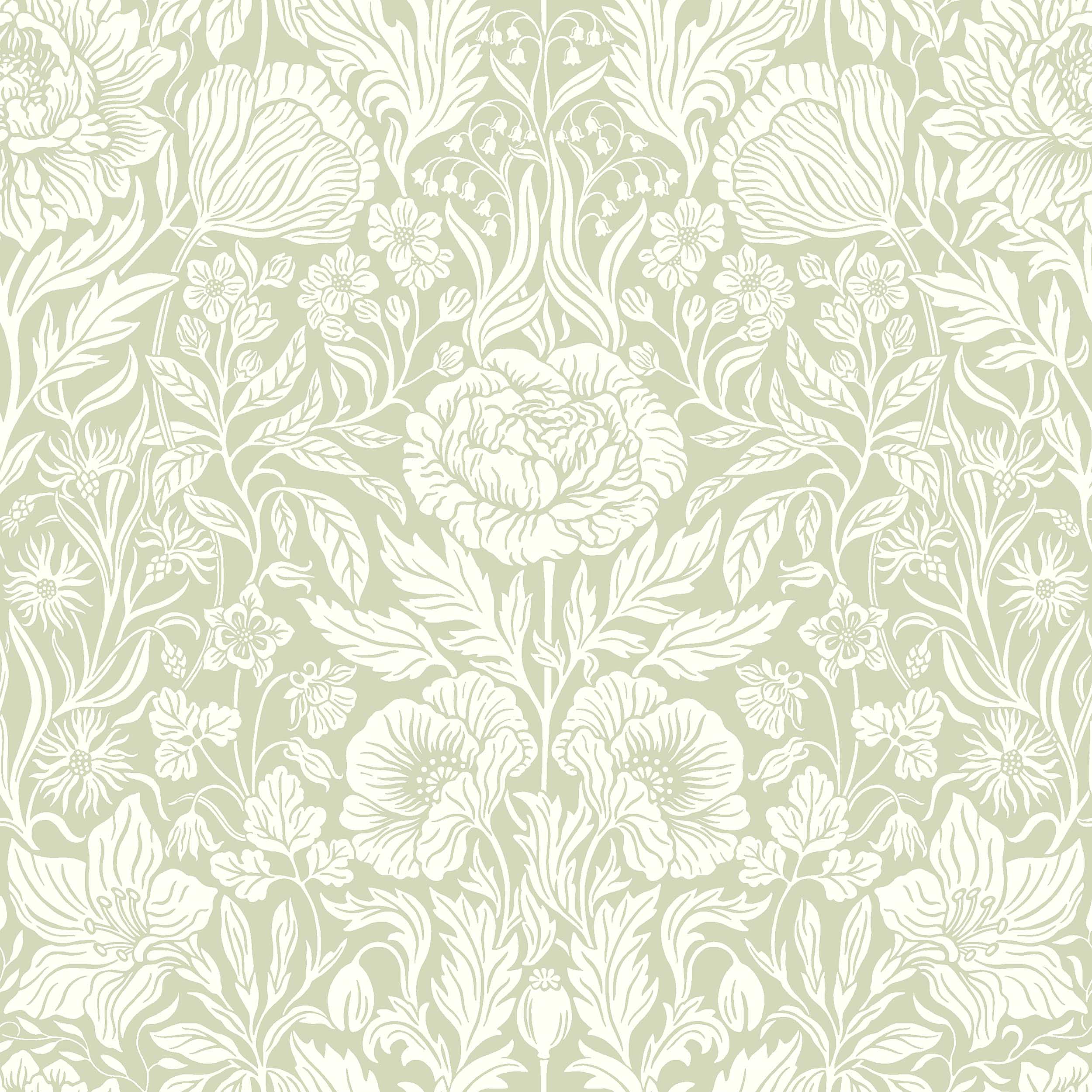 Hildasholm Green Herrgård Wallpaper by Boråstapeter