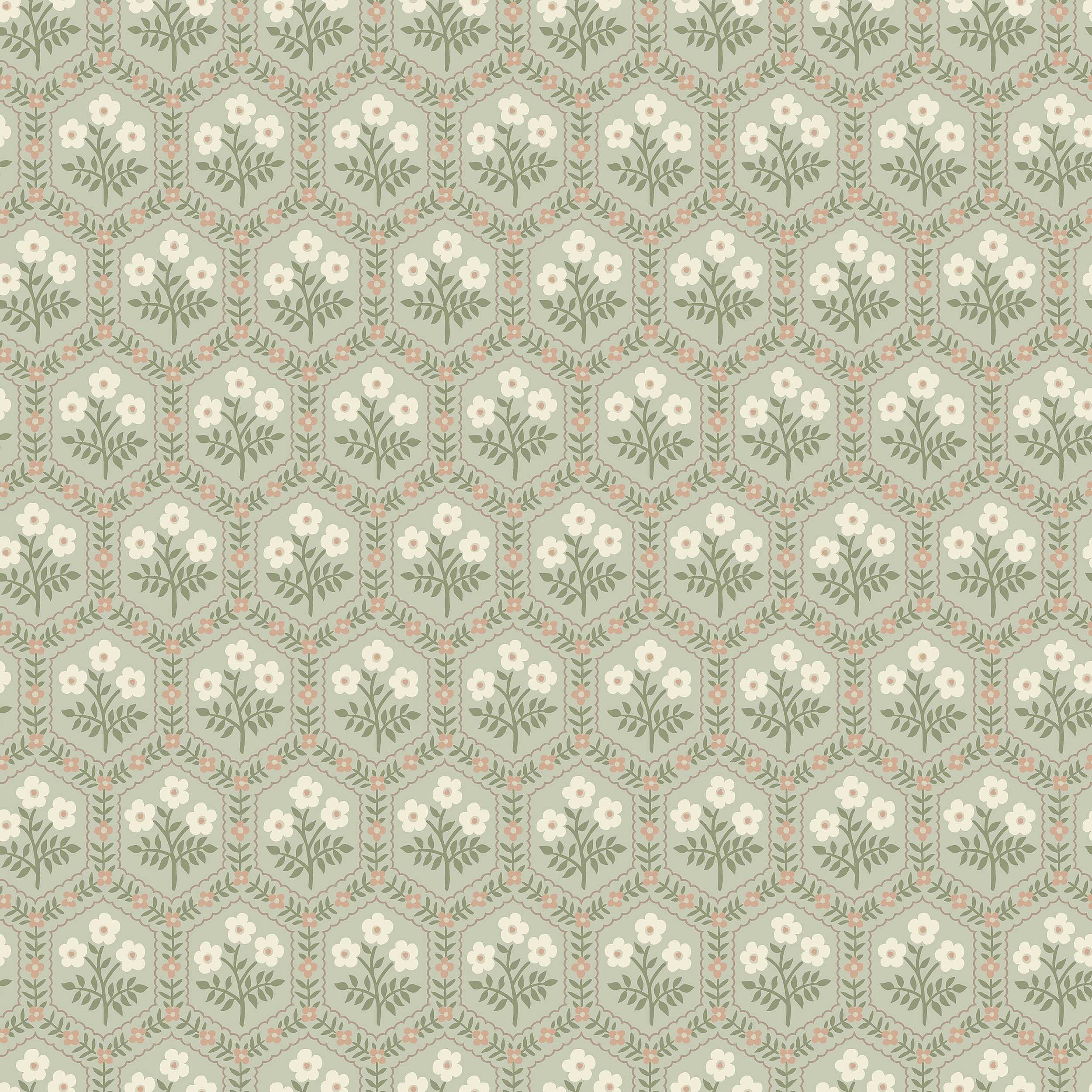 Cecilia Green Herrgård Wallpaper by Boråstapeter