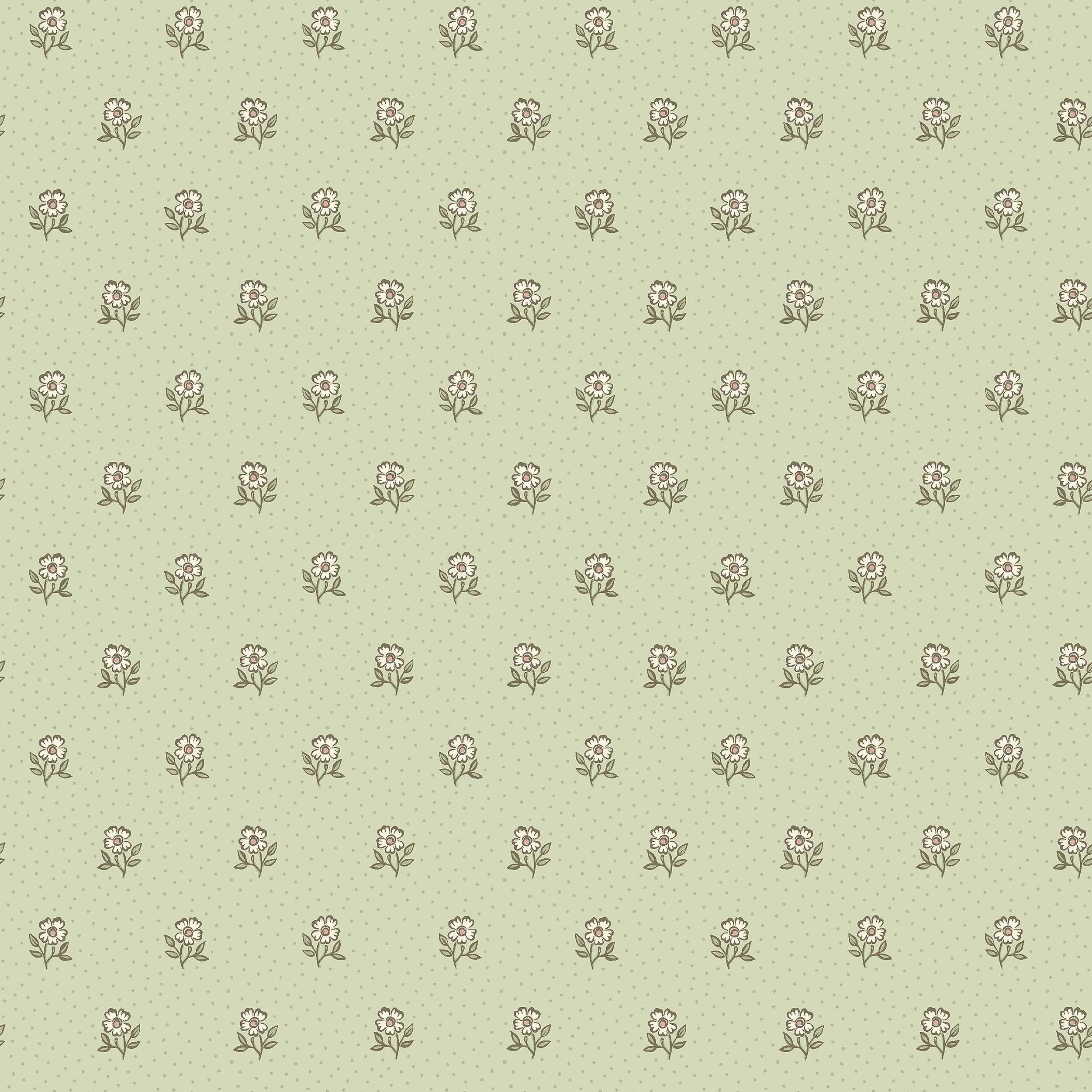 Désirée Green Herrgård Wallpaper by Boråstapeter