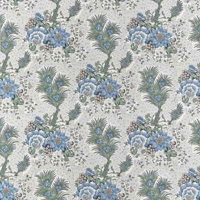 Drexel Hill Blue and Green Clermont Fabric by Anna French
