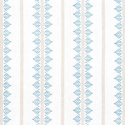 Fern Stripe Antilles Spa Blue Fabric by Anna French