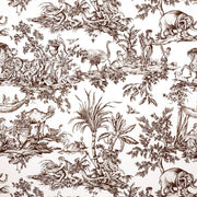 Toile Antilles Brown Fabric by Anna French