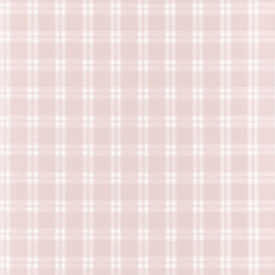 Payton Check Blush Clermont Wallpaper by Anna French