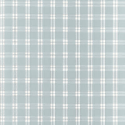 Payton Check Spa Blue Clermont Wallpaper by Anna French
