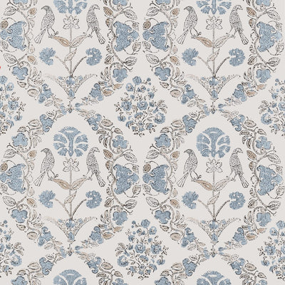 Paloma Spa Blue Clermont Wallpaper by Anna French