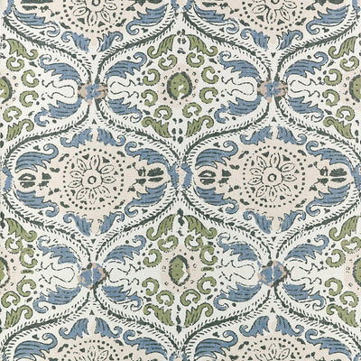 Cecilia Blue and Green Clermont Wallpaper by Anna French