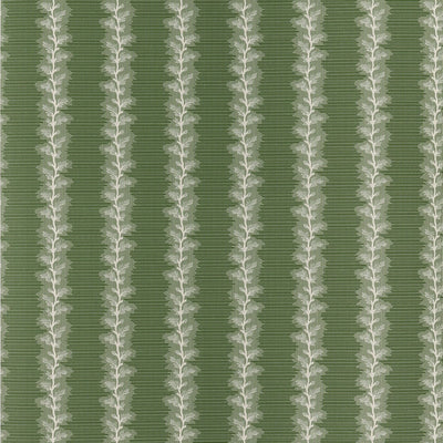 French Stripe Green Clermont Wallpaper by Anna French