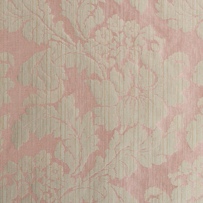 Caserta Damask Manor Pink Fabric by Anna French
