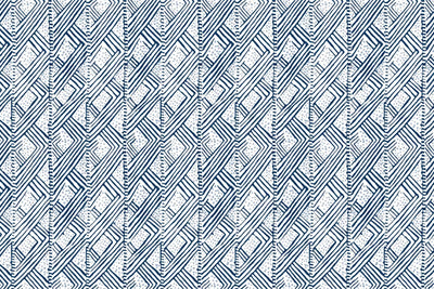 Belge Lapis Blue Wallpaper by Christopher Farr Cloth