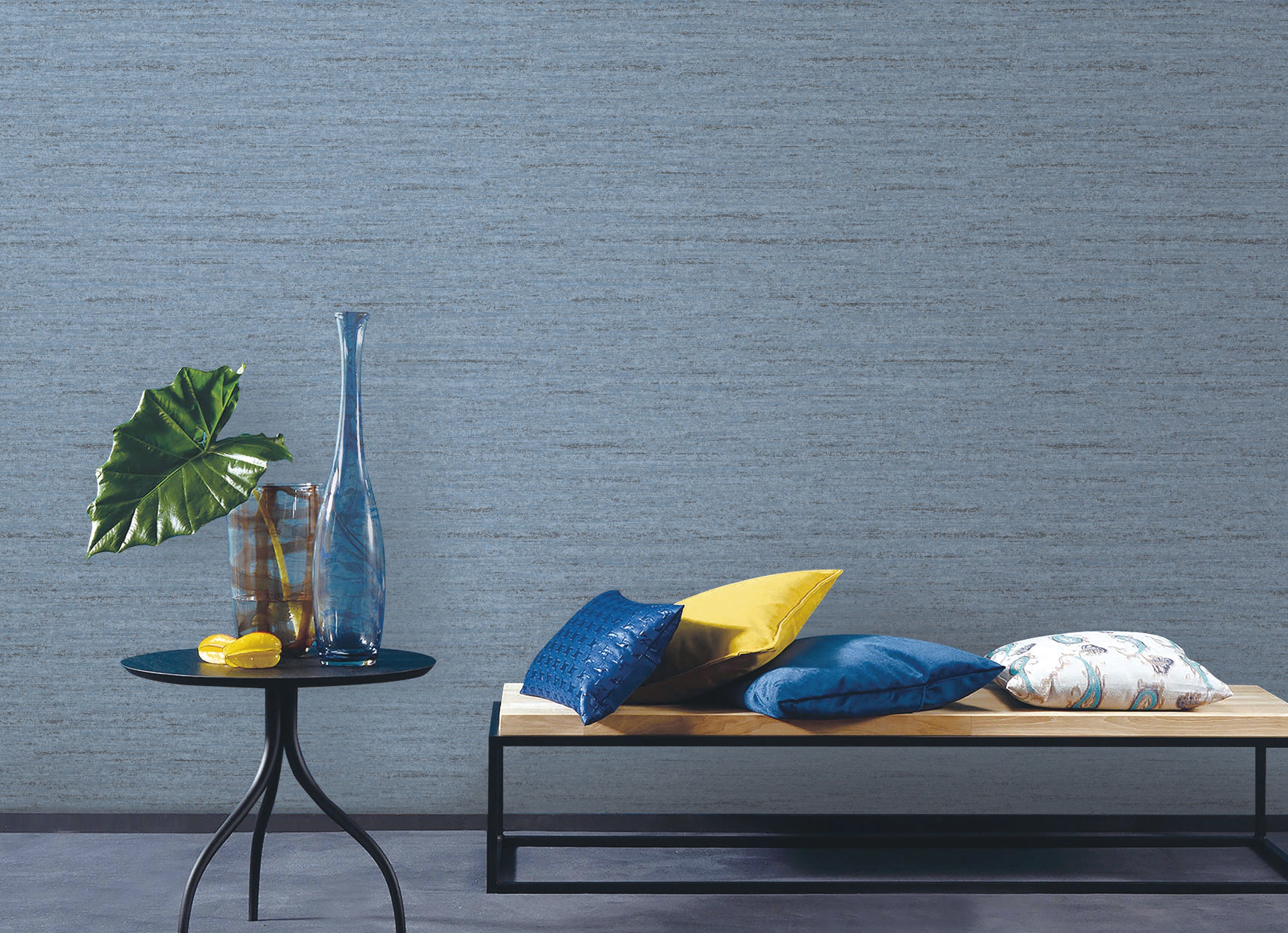 DC30012 Distressed Texture Blue Wallpaper by Galerie