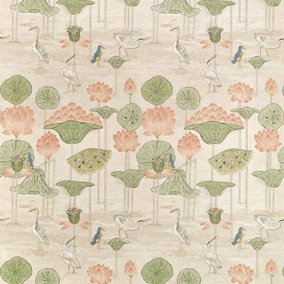 Malea Apricot Fairhaven Fabric by Thibaut
