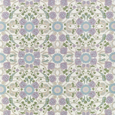 Margaux Lavender and Blue Fairhaven Fabric by Thibaut