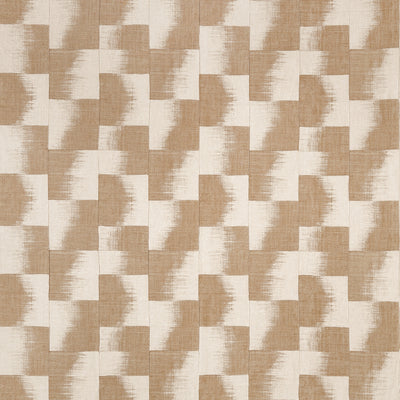 Raffia Squares Beige Yutori Fabric by Thibaut