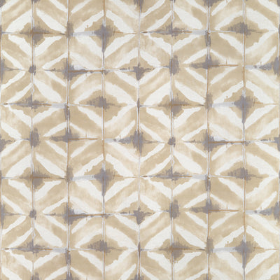Water Blocks Beige Yutori Fabric by Thibaut