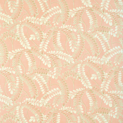 Augusta Apricot Wanderlust Fabric by Thibaut